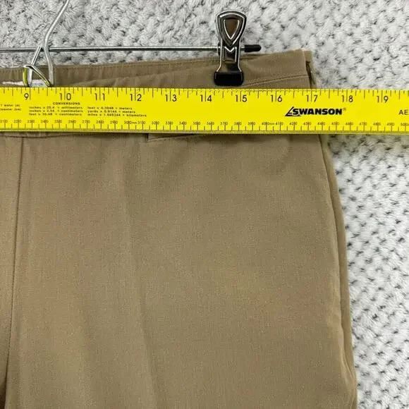 J Jill Pants Women 14 Khaki Beige Tobacco Precision Stretch Mid Rise Stretch New - Picture 12 of 15